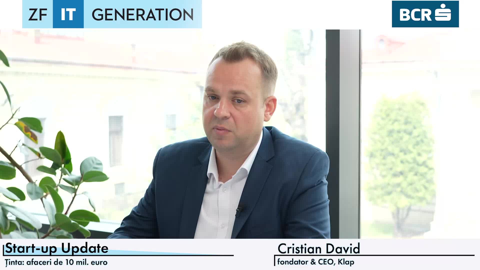 ZF IT Generation. Cristian David, Klap - platformă pentru