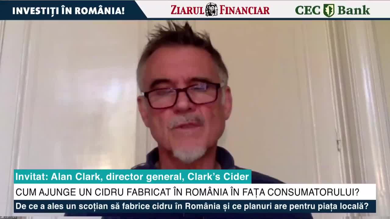 Overvind Skrive ud grammatik Investiţi în România! Alan Clark, director general, cidrul Clarks: Nu  există distribuitori pentru producătorii mici în România. Marii  distribuitori din zona alimentară nu prea sunt interesaţi