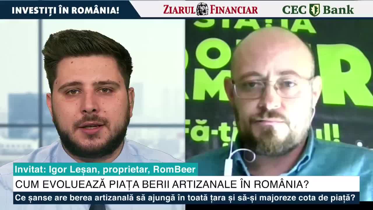 Investiţi în România! Igor Leşan, proprietar, RomBeer: Vrem să ajungem la  peste 700 de locaţii în următorii cinci ani, prin investiţii proprii şi  francizare. Avem 64 de microproducători de bere din România,