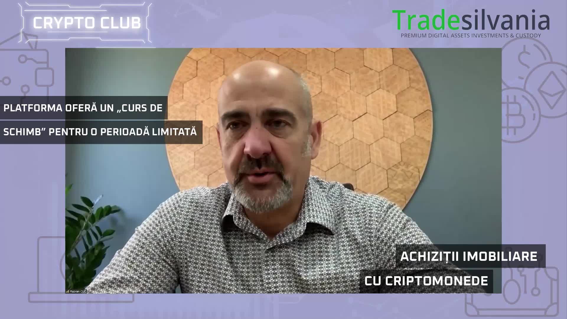 Crypto Club. Cum folosim criptomonedele pentru tranzacţii imobiliare: este  un schimb de active înregistrat la notar. Vânzătorul încasează fie active  digitale, fie lei sau euro