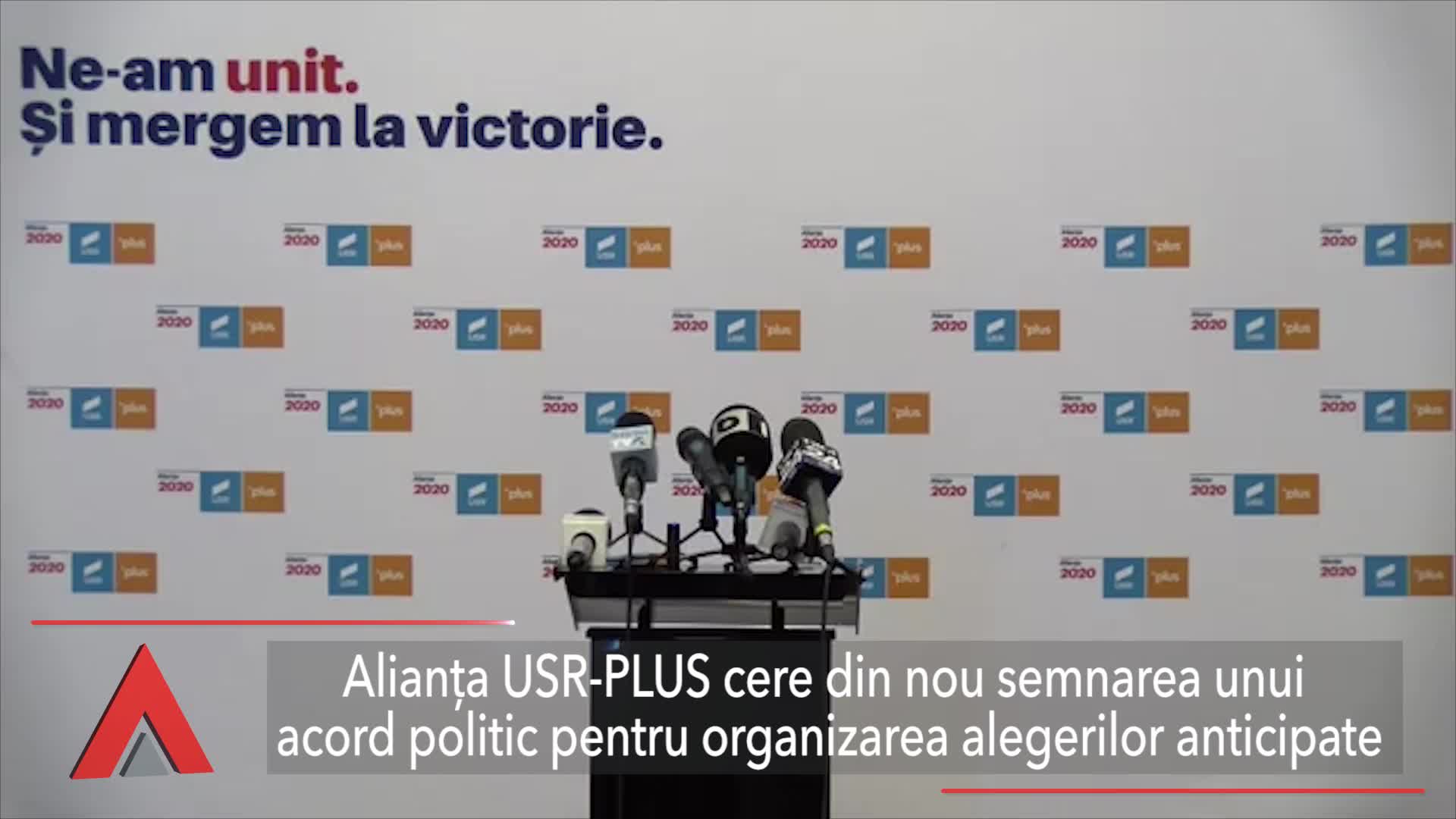 Alianţa USR-PLUS cere din nou semnarea unui acord politic pentru organizarea alegerilor anticipate